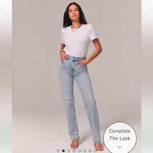 Abercrombie & Fitch Ultra High Rise 90s Straight Jean